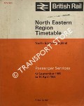 Book cover of North Eastern Region Timetable - North Eastern England Passenger Services Revised, 13 September 1965 to 17 April 1966 by British Railways North Eastern Region